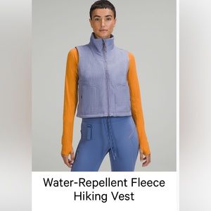 Lululemon Water Repellent Hiking Vest in Peri Peri